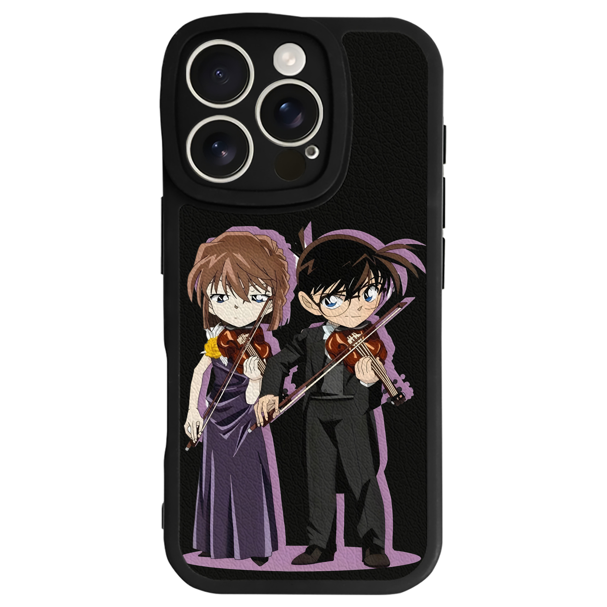 （画像用） 名探偵コナン 灰原 哀 はいばら あい Detective Conan Anita Hailey、Vi Graythorn Haibara Ai 【iPhone 16シリーズ対応】シリコンスマホケース（レザー調） 材質：シリコン